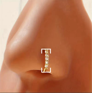 Cool Nose Jewelry 1pc Sparkly Inlaid Shiny Zircon