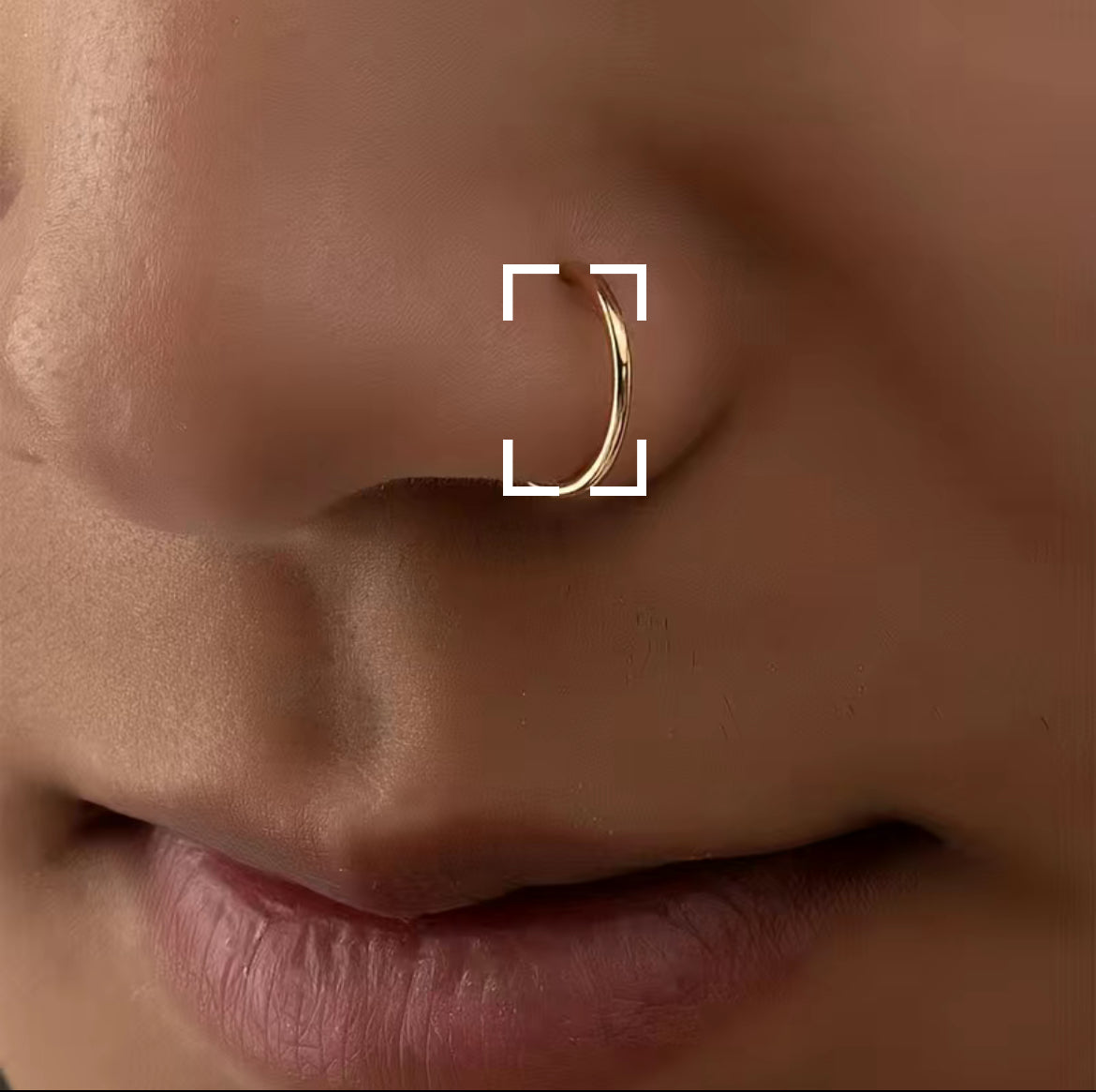 5pc Fake Hoop Septum Nose Ring Stainless Steel