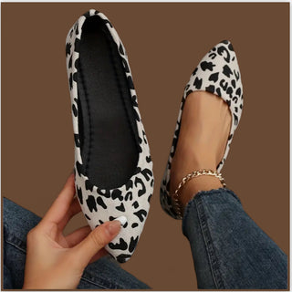 Women's Pointed Toe Flat Shoes, Casual Slip On Ballet Flats