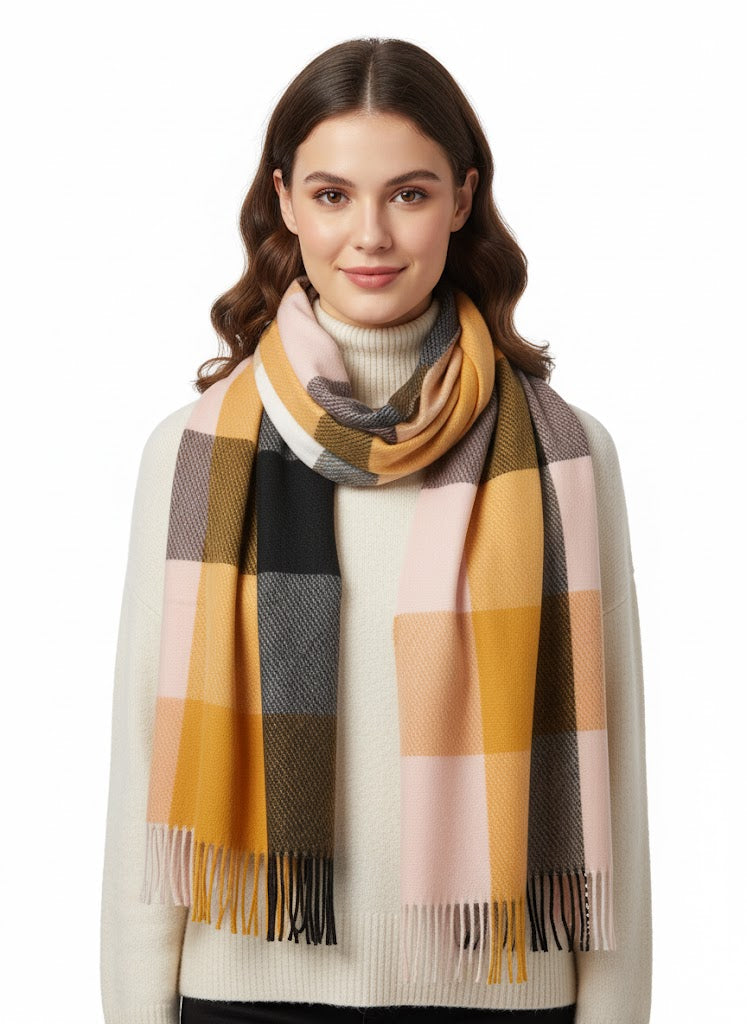 Scarf-warm-colored squares