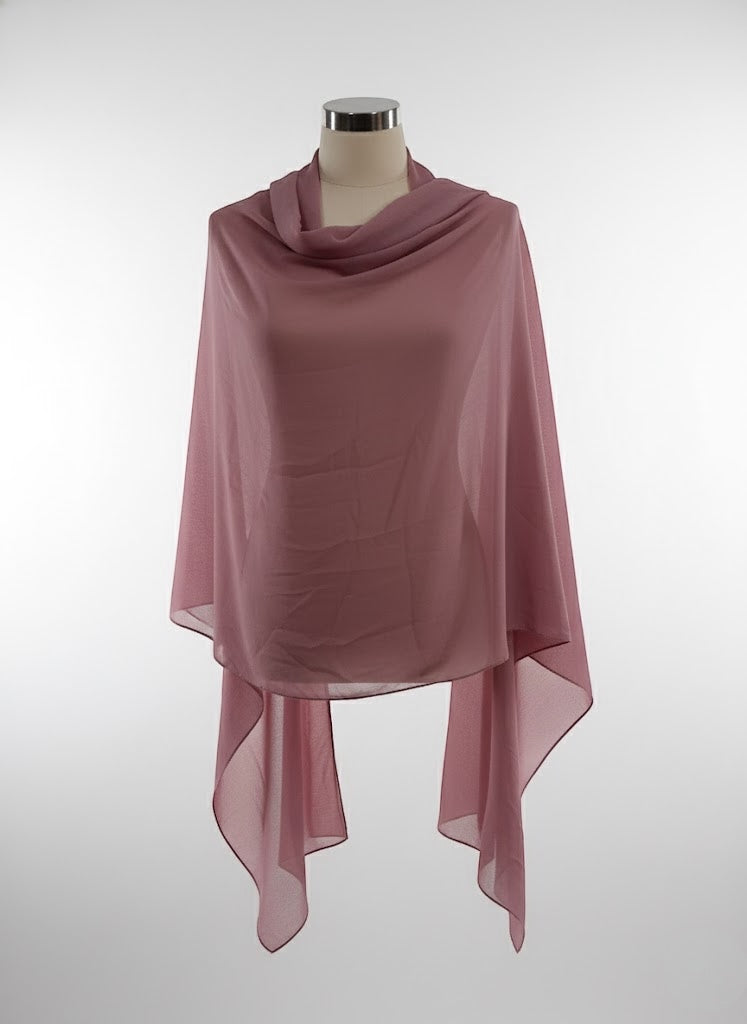 Deep Berry Solid Hijab shawl