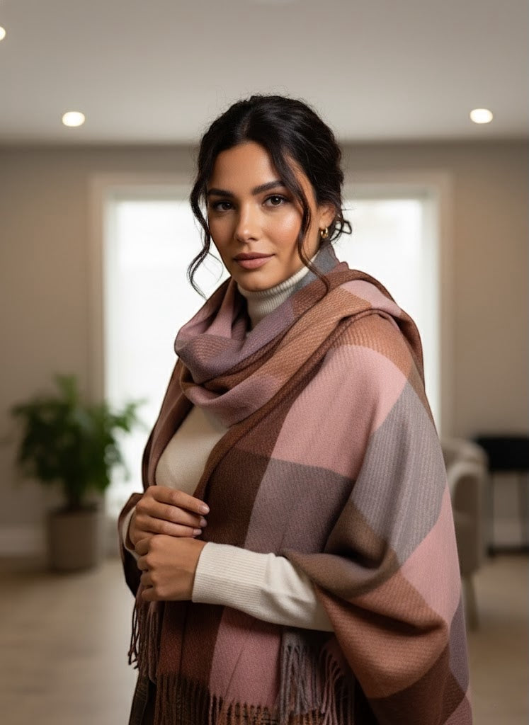 Warm Autumn Plaid -Scarf