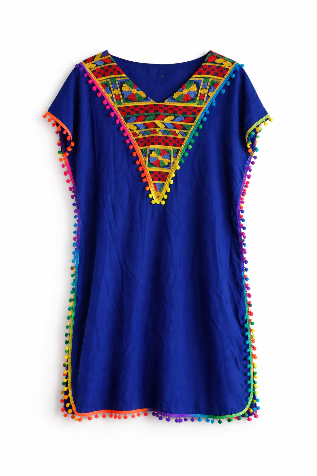 Lightweight Crepe Chiffon Home Dress - Egyptian Embroidered